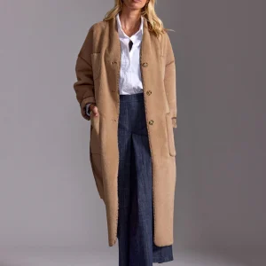 MANTEAU EN FAUSSE FOURRURE RALF BEIGE