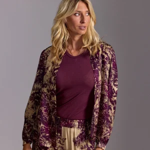 CHEMISE COURTE IMPRIMÉE CLAM PALM