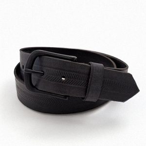 La ceinture en cuir embossée