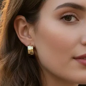 Boucles d’oreilles mini créoles en acier inoxydable