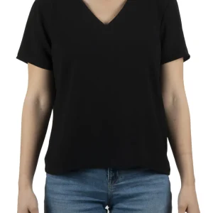Blouse col en V femme