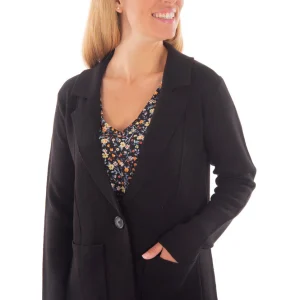 Blazer en tricot 1 bouton | 2 couleurs