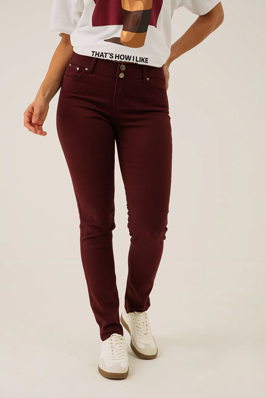 Le jeans étroit coloré sculptant – Image 2