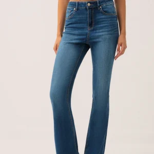 Le jeans évasé large revers d'ourlet | Modèle Estelle