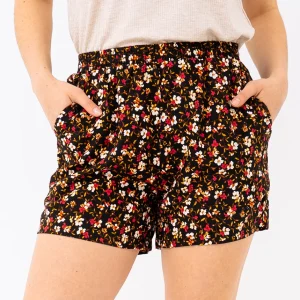 Le short fleuri taille élastique