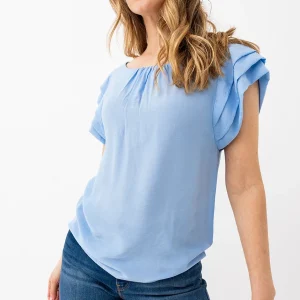 La blouse à mancherons unie