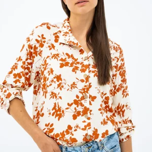 La blouse imprimée à manche raglan