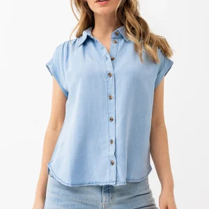 La blouse en tencel unie