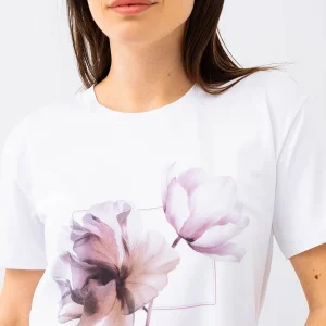 Le t-shirt ample imprimé fleurs