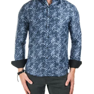 Chemise à carreaux à coupe droite