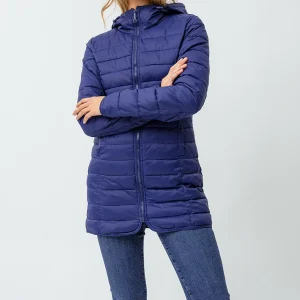 Le manteau léger matelassé mi-long