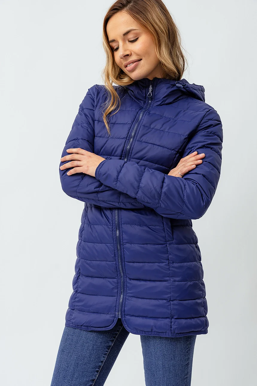 Le manteau léger matelassé mi-long – Image 2