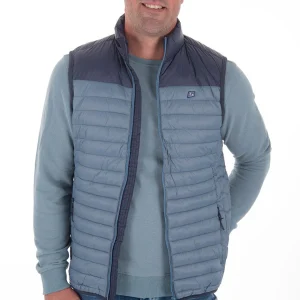 Veste matelassée bicolore sans manches | 2 couleurs