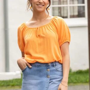 Blouse bohème manches courtes | 4 couleurs