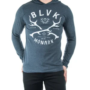 Chandail à capuchon indigo