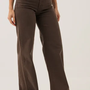 Le jeans jambe large brun | Modèle Sexy Palazzo